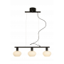 Bell Taklampa 3:a rak svart/vit från Aneta Lighting