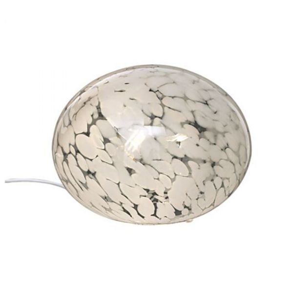 Globus Bordlampe Hvit/Prikket 24cm