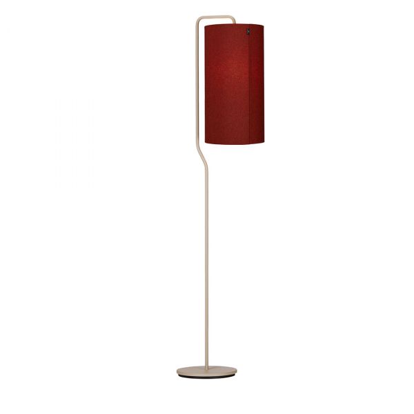 Pensile gulv lampe Sandfarget/Rød 170cm