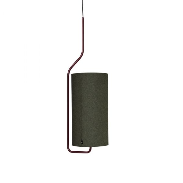 Pensile Taklampe Mørkerød/Grønn 100cm