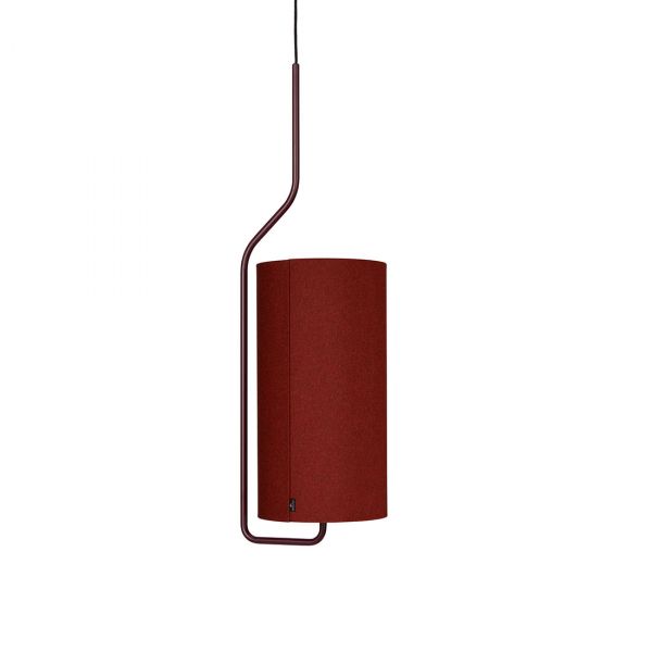 Pensile Taklampe Mørkerød/Rød 100cm