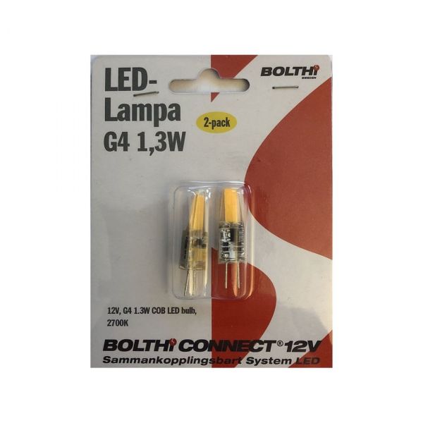 Bolthi LED-lampe G 1.3W 3W 2-sett 2700K
