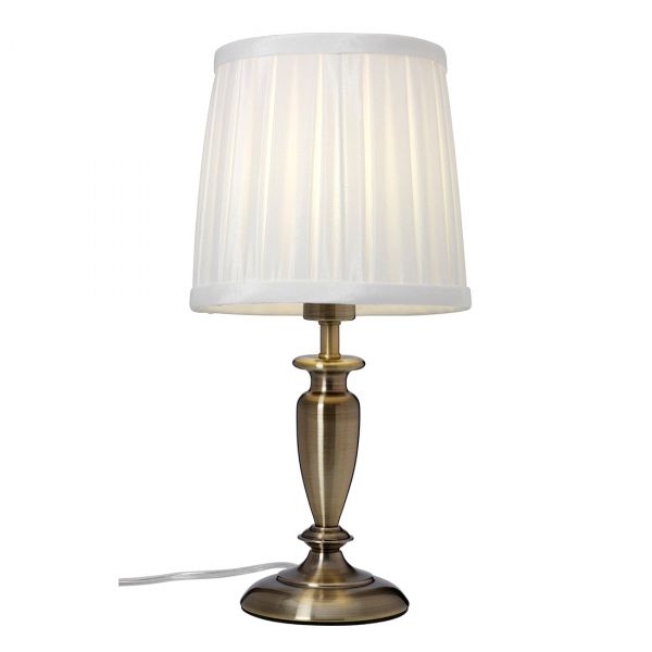 Ines Bordlampe Antikk/Hvit 34cm