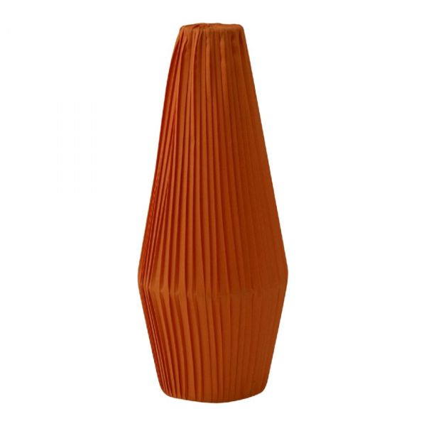 Astrid Stilskärm Satin Plisserad Orange 32cm