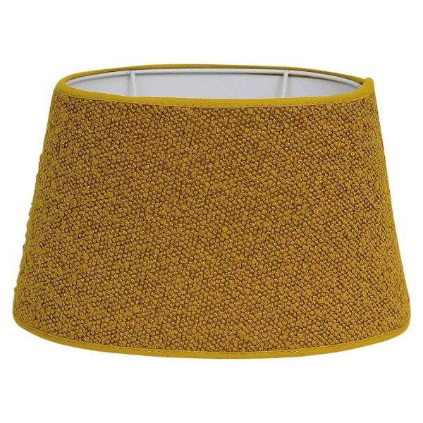 Boucle Oval Lampeskjerm 20cm Gylden gul