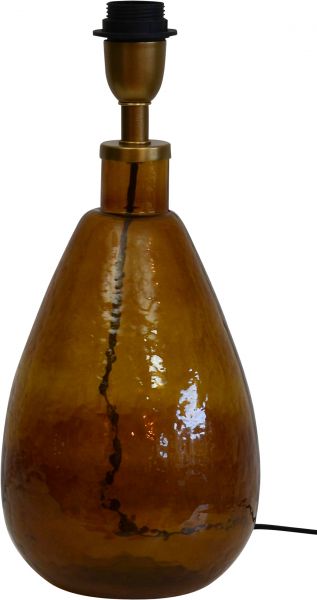 Venezia Bordlampe Cognac Glass 40cm