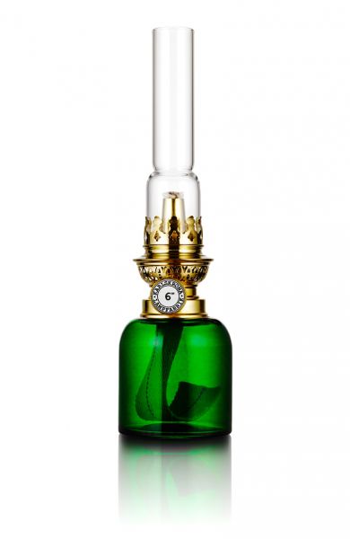 Koholmen Grønn 24cm Parafinlampe