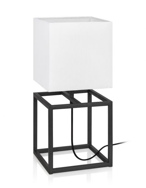 Cube Svart/Hvit 45cm Bordlampe