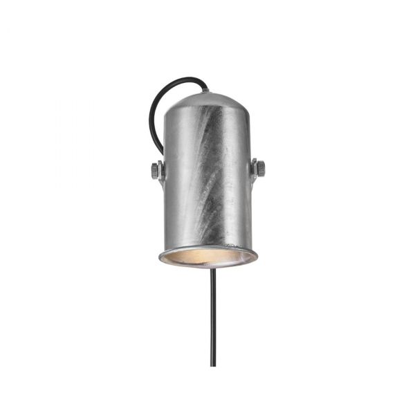 Porter Klemlampe  Galv stål B17H20cm