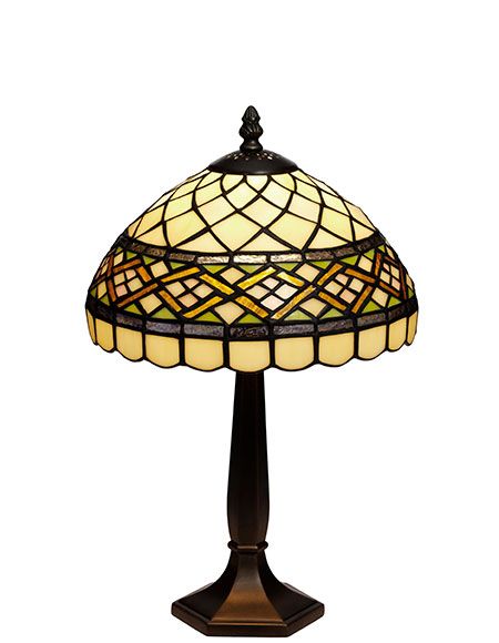 Retro Tiffany 25cm Bordlampe