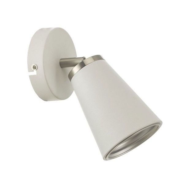Cone Vegglampe Hvit Metall 15cm