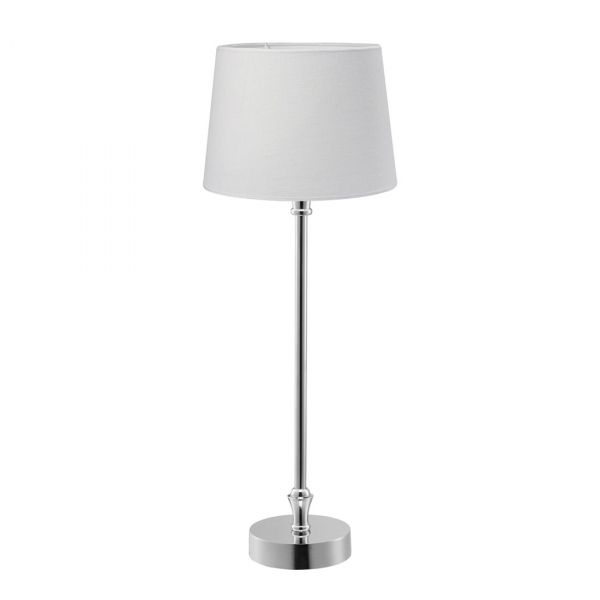 Liam Krom/Hvit 46cm Bordlampe