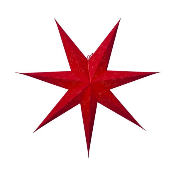Decorus Rød 75cm Pappstjerne
