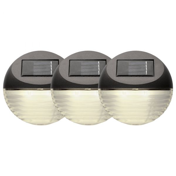 Fency Solcelle Vegglampe 3-Pak