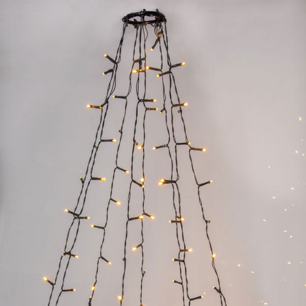 Juletre sløyfe LED 200cm Golden Warm White