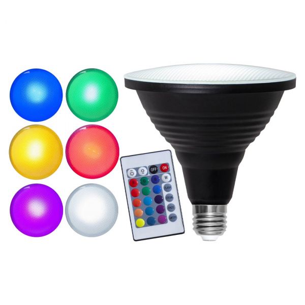 LED-lampe RGB 7,5W 100° E27 PAR38 Spotlight Outdoor