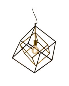 Cubes Svart/Antik 54cm Taklampa från Aneta Lighting
