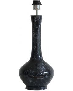 Bella Black Marbel  Lampfot från Hallbergs Lampskärmar