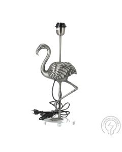 Flamingo Antiksilver 49cm Lampfot från Hallbergs Lampskärmar