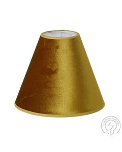 Roma Lampskärm Toppring Guldgul 22cm från Hallbergs Lampskärmar