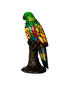 Papegoja Grön Tiffany Bordslampa från Nostalgia